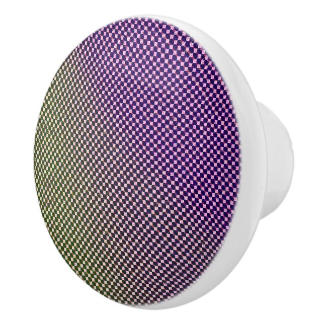 Abstrakt Geometrisk Gradient Rutigt Mönster 1278 Knopp (Höger)