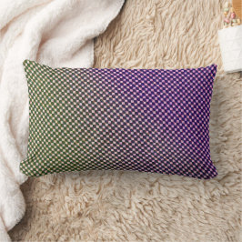 Abstrakt Geometrisk Gradient Rutigt Mönster 1278 Lumbarkudde