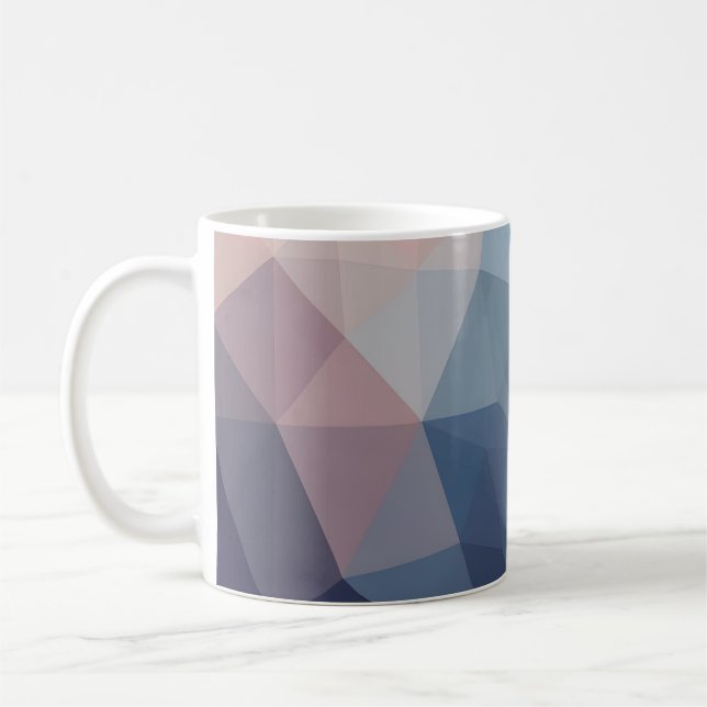 Abstrakt geometrisk kaffemugg (Vänster)
