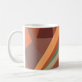 Abstrakt geometrisk kaffemugg