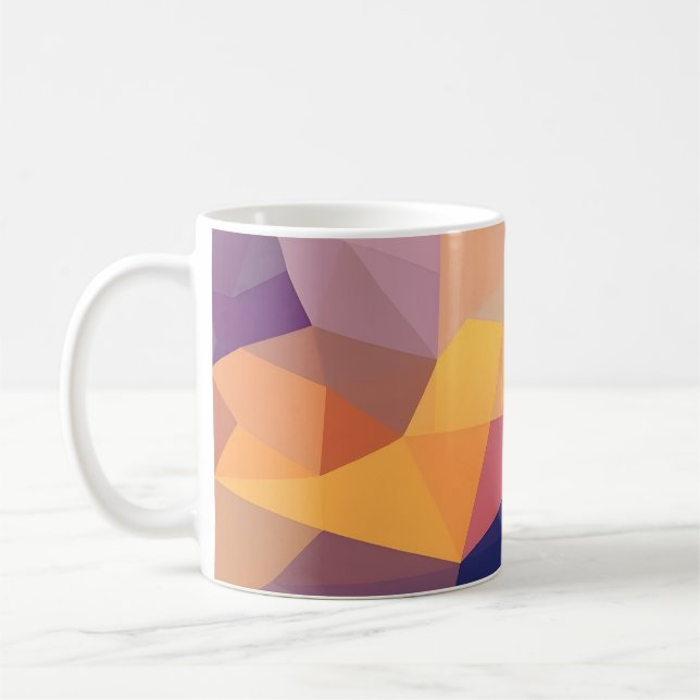Abstrakt geometrisk kaffemugg (Vänster)