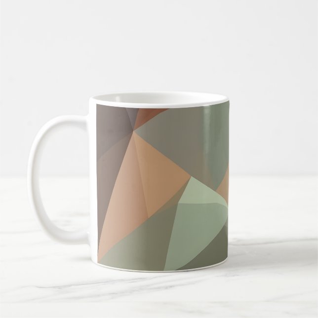 Abstrakt geometrisk kaffemugg (Vänster)