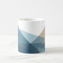 Abstrakt geometrisk kaffemugg