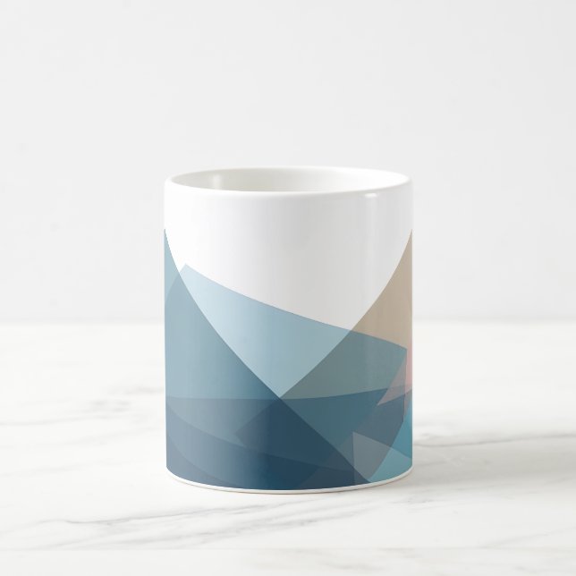 Abstrakt geometrisk kaffemugg (Center)