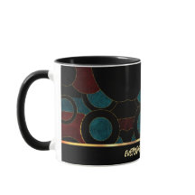 Abstrakt geometrisk kaffemugg