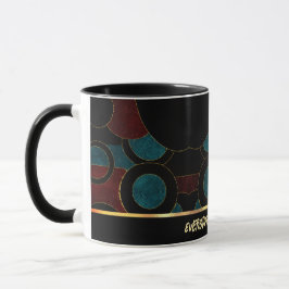 Abstrakt geometrisk kaffemugg