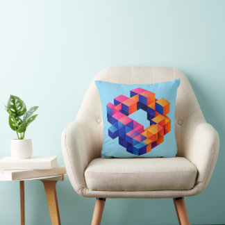 Abstrakt geometrisk kastkudde kudde