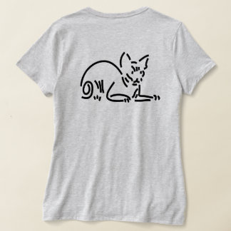 Abstrakt geometrisk katt | Symbolisk linjekonstruk T Shirt