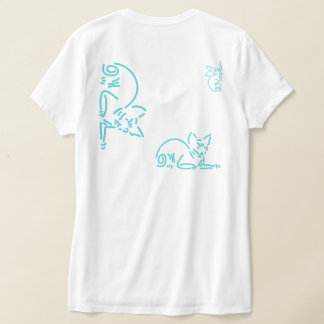 Abstrakt Geometrisk Katt | Symbolisk Linjekonstruk T Shirt