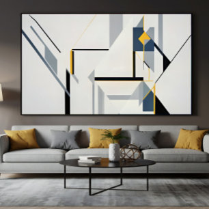 Abstrakt geometrisk komposition Modern Poster