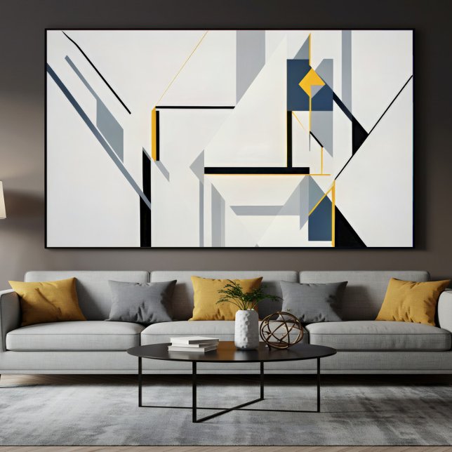 Abstrakt geometrisk komposition Modern Poster (Skapare uppladdad)