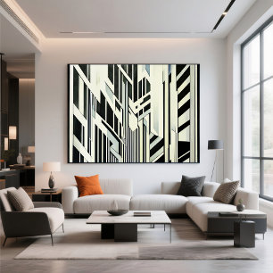 Abstrakt geometrisk konst poster
