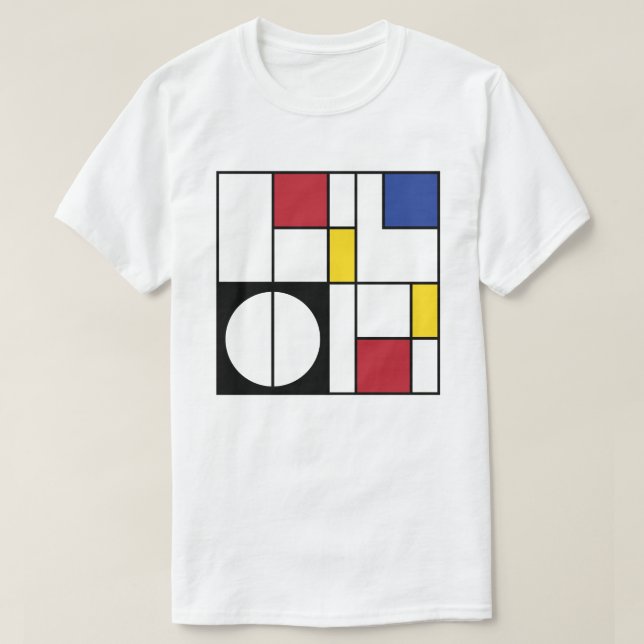 Abstrakt geometrisk konst  t shirt (Design framsida)