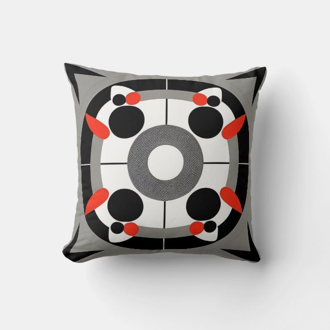 Abstrakt Geometrisk Kreativ Modern Hemdekor Kudde (Framsida)