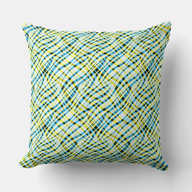 Abstrakt, geometrisk kudde (Framsida)