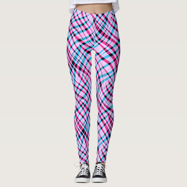 Abstrakt, geometrisk leggings (Framsida)