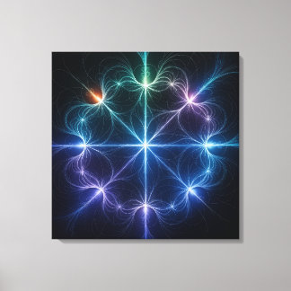 Abstrakt geometrisk ljusdukskonst canvastryck