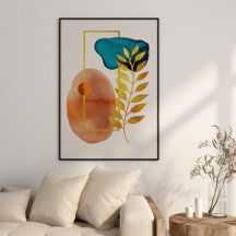 Abstrakt geometrisk mid-century modern minimalisti