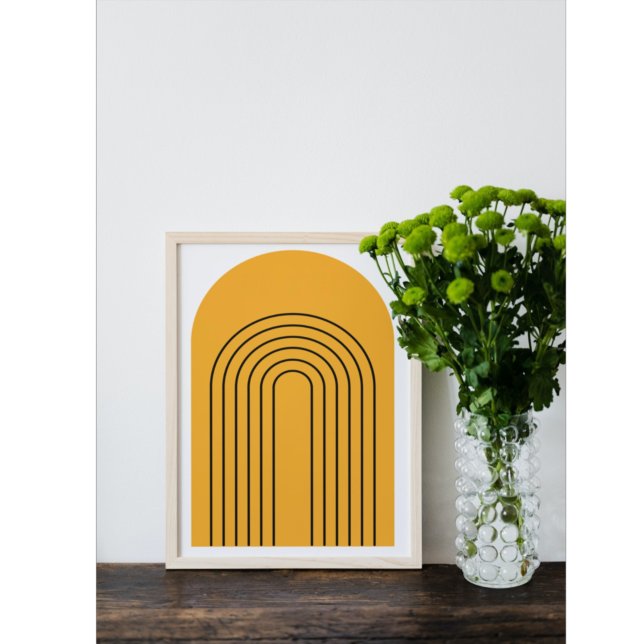 Abstrakt geometrisk Modern Minimalist Boho Konst Poster (Skapare uppladdad)