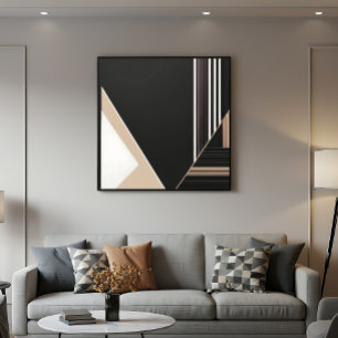 Abstrakt geometrisk modern minimalistisk poster