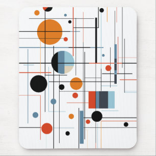 Abstrakt geometrisk modern minimalistiska linjer musmatta