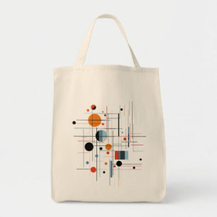 Abstrakt geometrisk modern minimalistiska linjer tygkasse