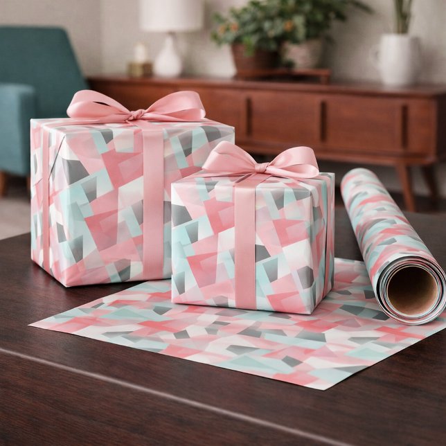 Abstrakt Geometrisk Modern Presentförpackning Presentpapper (Skapare uppladdad)