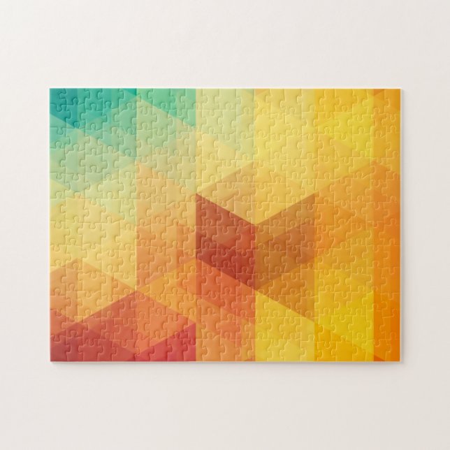 Abstrakt geometrisk mönster 2 pussel (Horisontell)