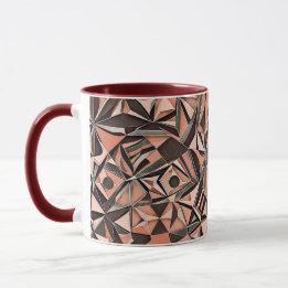 Abstrakt geometrisk mönster 39 - Koffekopp Mugg