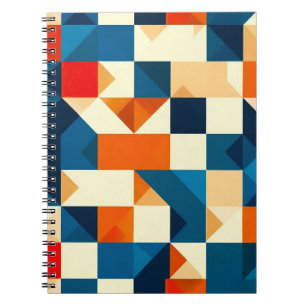 Abstrakt geometrisk mönster anteckningsbok