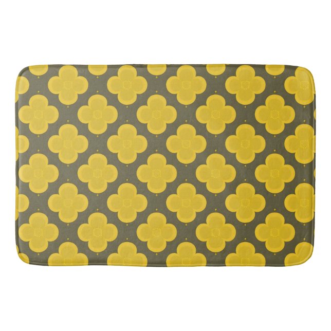 Abstrakt geometrisk mönster badrumsmatta (Framsidan)