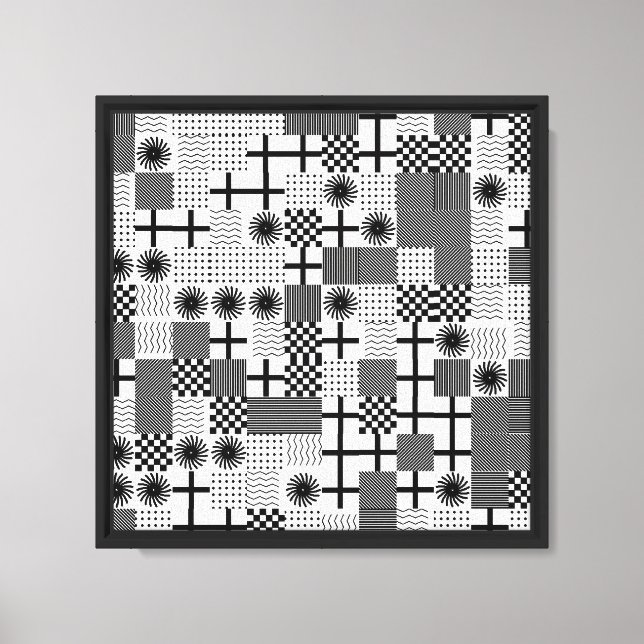 Abstrakt geometrisk mönster  canvastryck (Framsida)