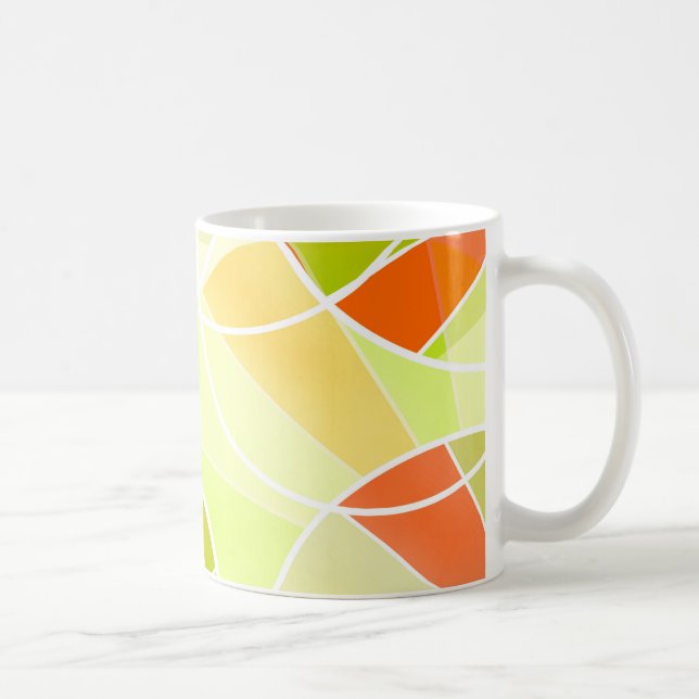 Abstrakt geometrisk mönster kaffemugg (Höger)