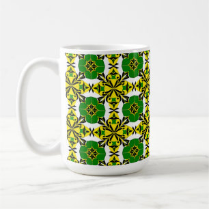 Abstrakt geometrisk mönster kaffemugg
