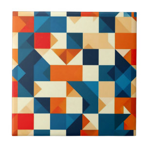 Abstrakt geometrisk mönster kakelplatta