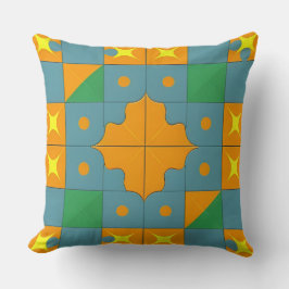 Abstrakt geometrisk mönster kudde