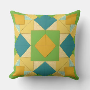 Abstrakt geometrisk mönster kudde