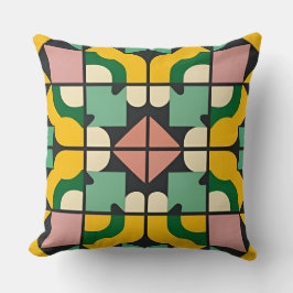 Abstrakt geometrisk mönster kudde
