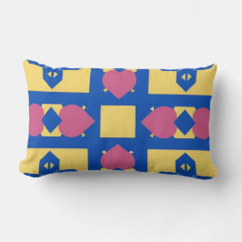 Abstrakt geometrisk mönster lumbarkudde