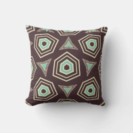 Abstrakt geometrisk mönster med lager av pentagone kudde