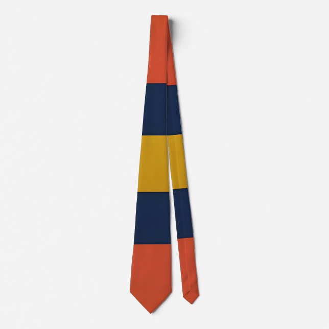 Abstrakt geometrisk mönster med pilar slips (Framsida)