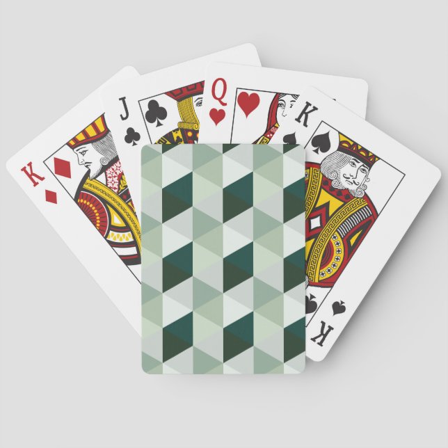 Abstrakt geometrisk mönster - Nr. 01 Casinokort (Baksidan)