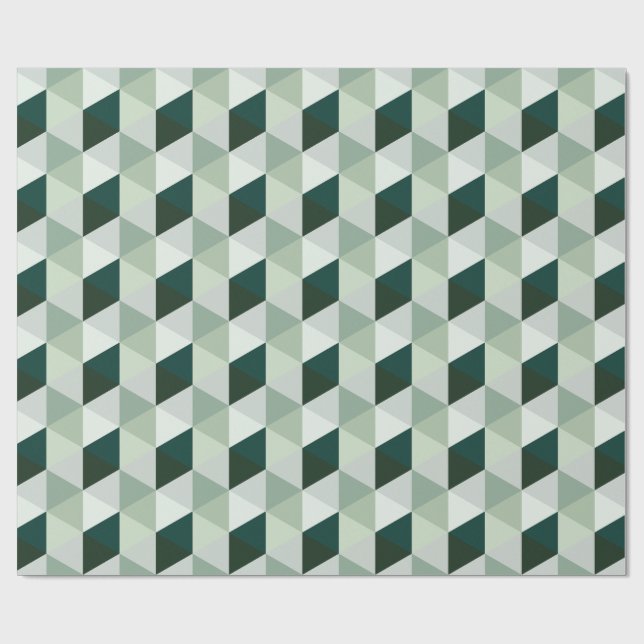 Abstrakt geometrisk mönster - Nr. 01 Presentpapper (Platt)
