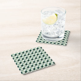 Abstrakt geometrisk mönster - Nr. 01 Underlägg Papper Kvadrat