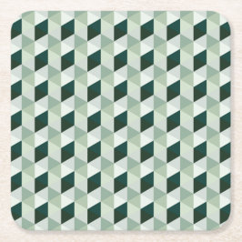 Abstrakt geometrisk mönster - Nr. 01 Underlägg Papper Kvadrat