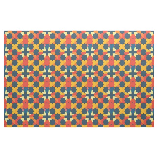Abstrakt geometrisk mönster tyg (Fat Quarter)
