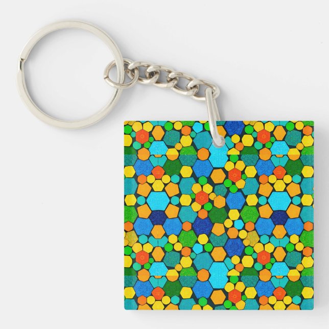 Abstrakt geometrisk mosaikmönster (Framsidan)