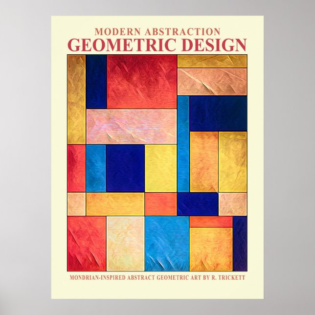 Abstrakt Geometrisk Nr 2 Affisch (Framsidan)