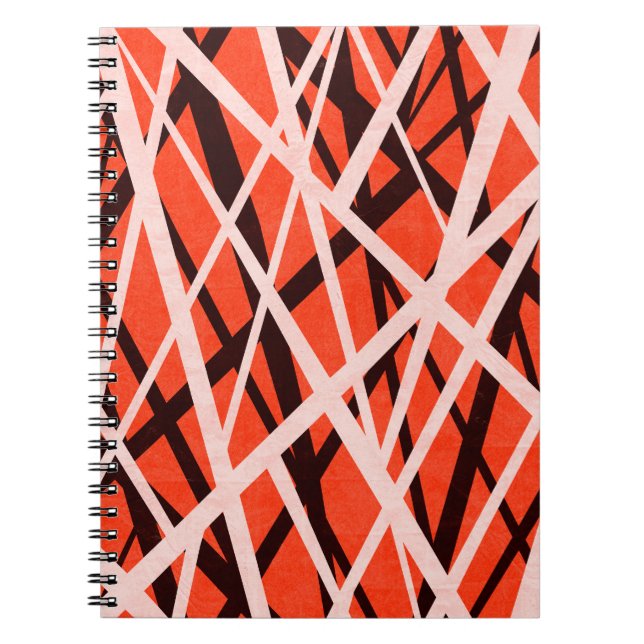 Abstrakt geometrisk papper: Högupplöst textur Anteckningsbok (Framsidan)