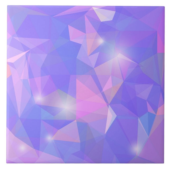 Abstrakt geometrisk polygon kakelplatta (Framsidan)
